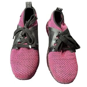 Indestructible Womens Pink Knit Steel Toe Mesh Athletic Working Shoes US 9